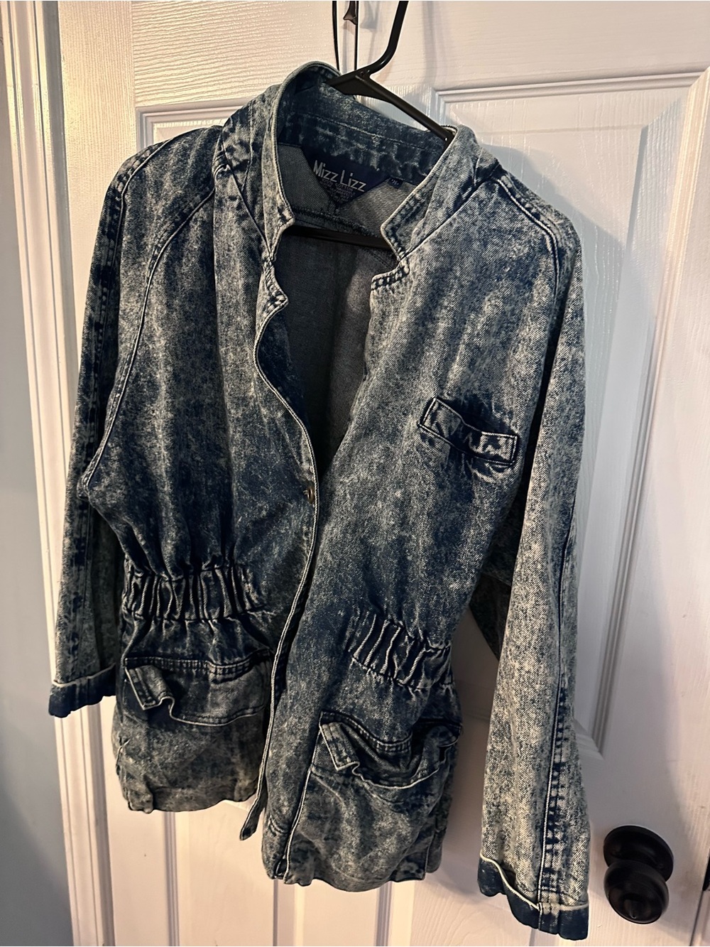 Vintage Mizz Lizz Acid Wash Denim Jacket sz 11/12